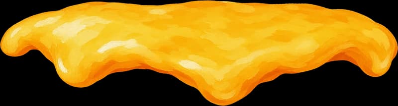 Melted Gouache Cheddar